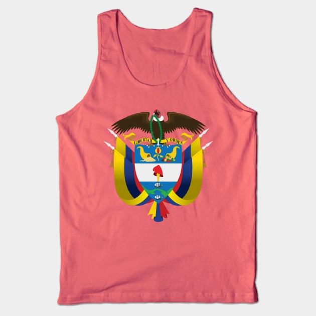 Escudo de Colombia - Coat of arms of Colombia Tank Top by verde